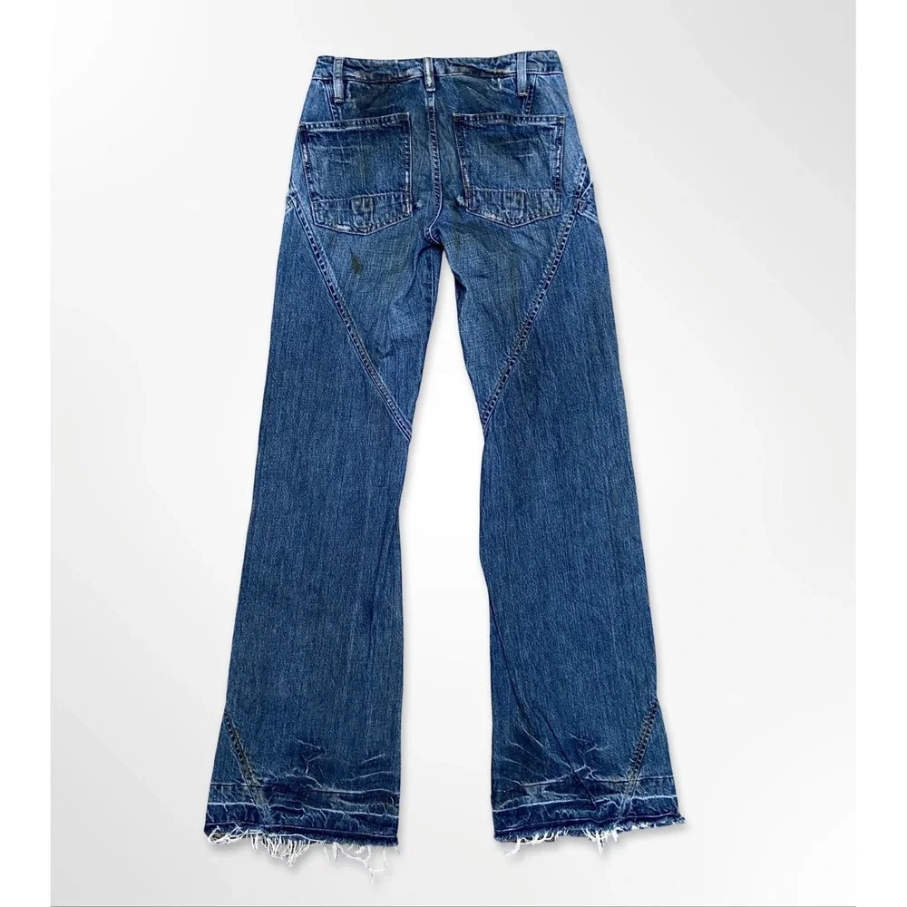 Vintage Rick Owens Fem Slab Spiral Jeans Early 00's ARCHIVE Size 25 Mud Stained